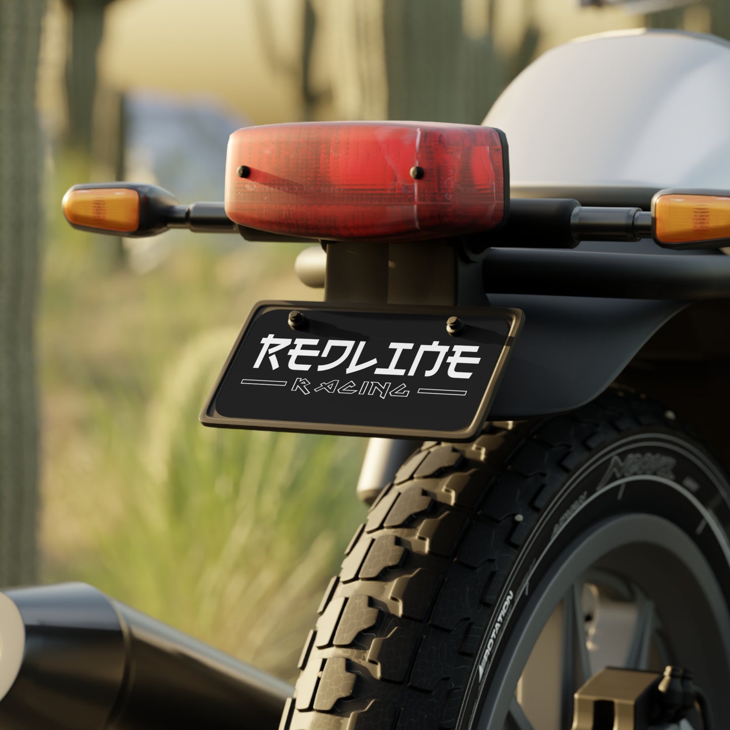 REDLINE RACING JapaneseType Motorcycle Plate